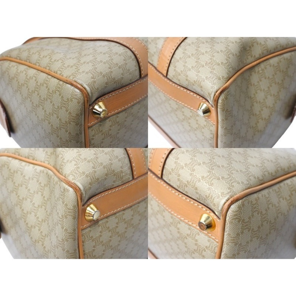 Celine Beige Bag Boston Tan Macadam Leather - Picture 7 of 9